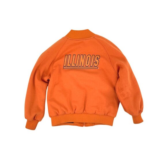 Kid Athlete Boys Size 5/6 Reversible University of Illinois UIUC Jacket Illini - Picture 7 of 10